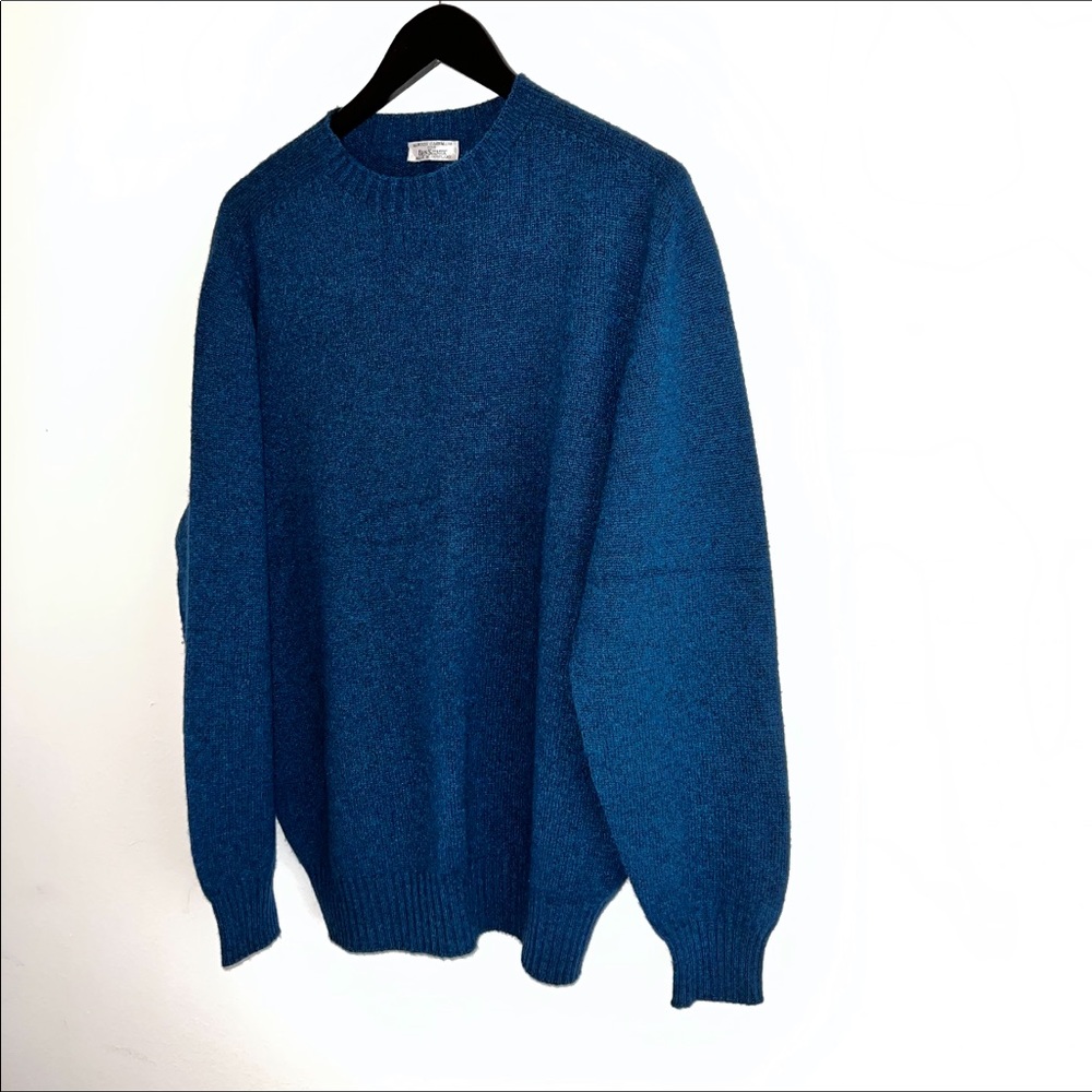 100% Pure Cashmere Ben Silver Crewneck Sweater Color: Teal